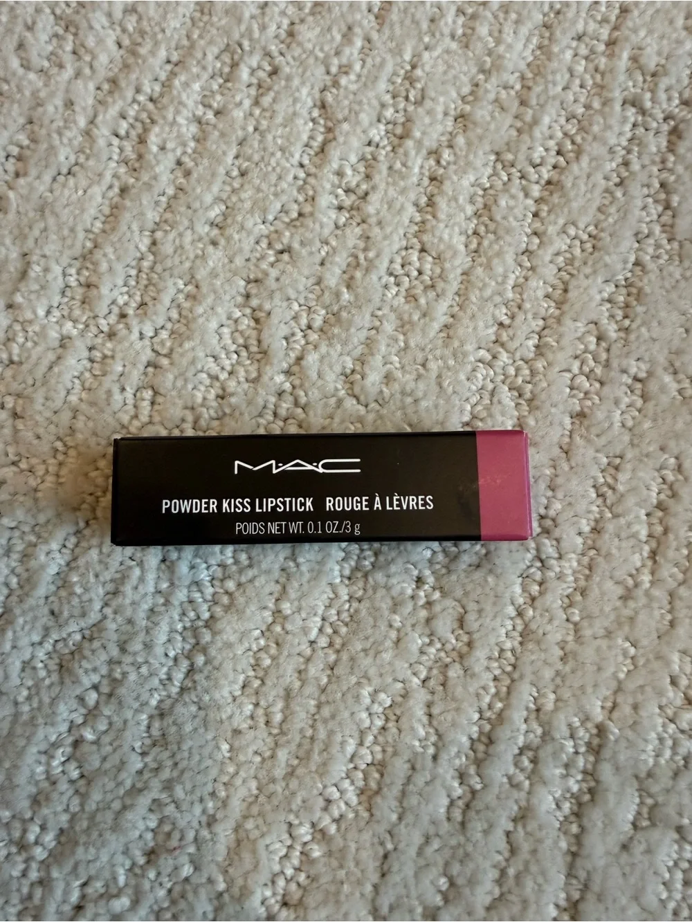 Mac powder kiss lipstick in shade 920 velvet punch